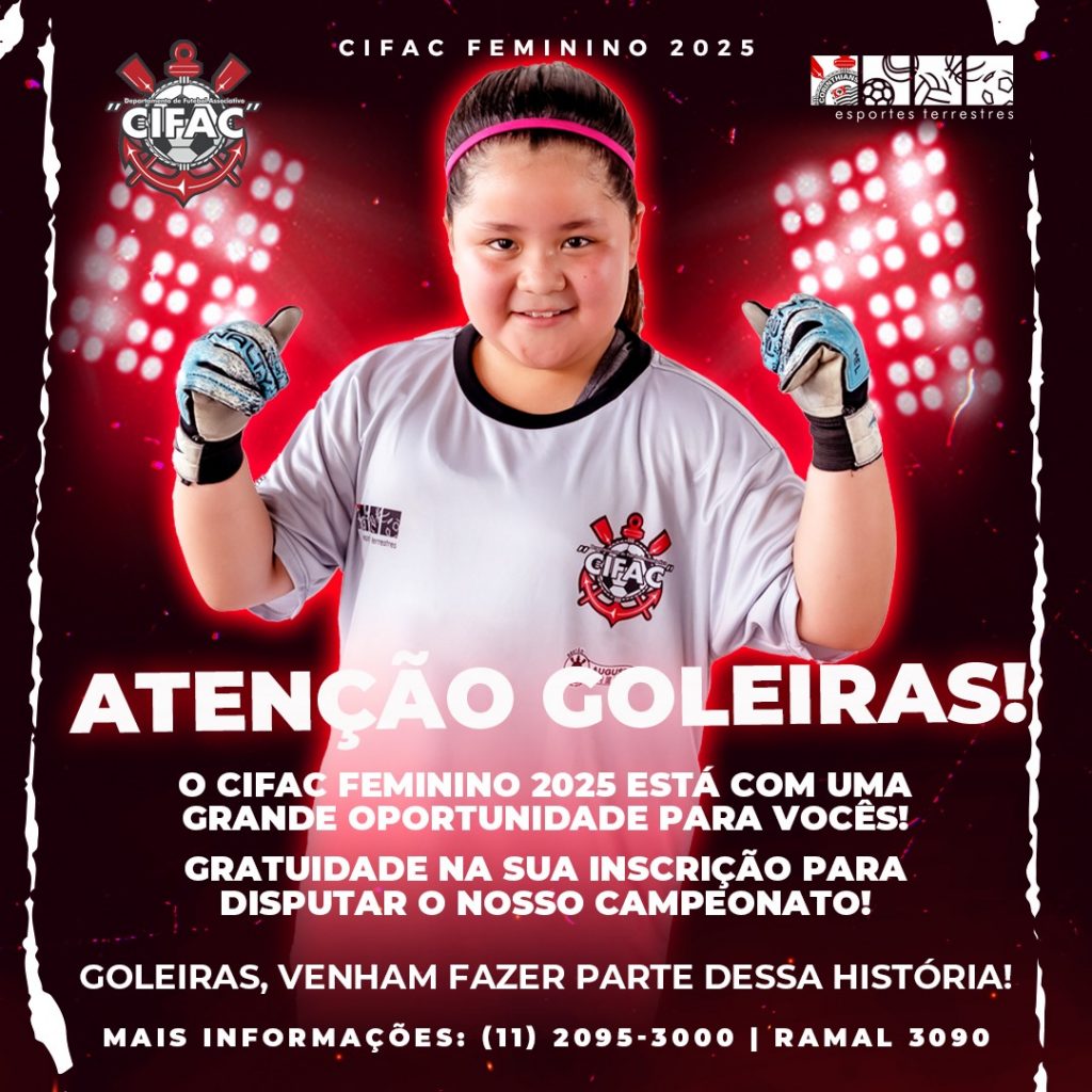 CIFAC Feminino - Goleiras Grátis