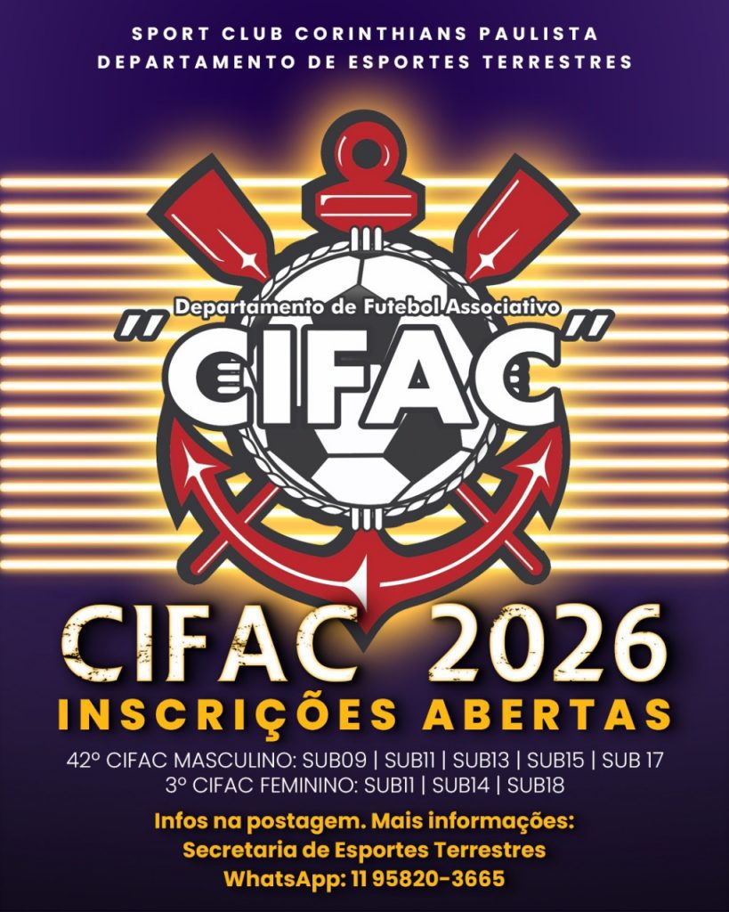 CIFAC 2026 | Masculino e Feminino | Inscrições Abertas