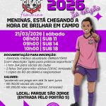 Avaliação CIFAC Feminino 2026: última chance para entrar no maior Campeonato Interno de Futebol
